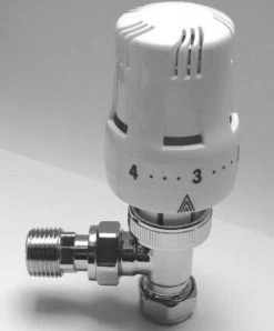 Crestalux 15mm Angled Thermostatic Radiator Valve