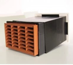 Stadium BM701/3 Anti Draft Black Hole Vent Set 9″x6″ (Red Airbrick)