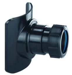McAlpine BOSSCONN82T-BL 3 X 1.5 Inch Black Soil Pipe Boss Connector