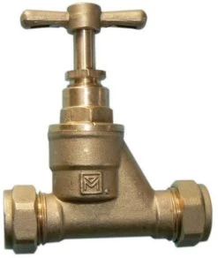 42mm Brass Stopcock – Compression