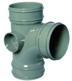 Solvent Weld Soil 92.5 Deg Branch Grey SS191