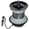 1 1/4 Inch Unslotted Basin Waste With Chrome Solid Plug Chain & Stay