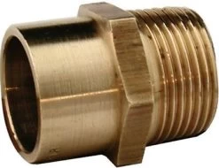 35mm X 1.25 Inch Solder Ring Male Iron Adaptor