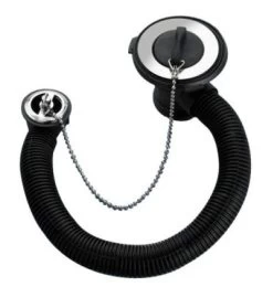 Macdee Vanity Waste With Overflow – Chrome/Brass