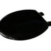 Celmac Emerald Black Toilet Seat Plastic Hinges