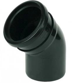 110mm Ring Seal Soil 135 Degree Socket To Spigot Bend- Black