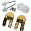 Standard Wood Toilet Seat Brass Hinge Set