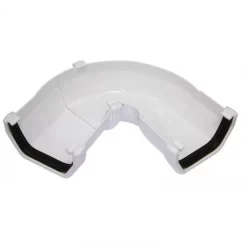 FLOPLAST 114mm Square Gutter Adjustable Angle – White