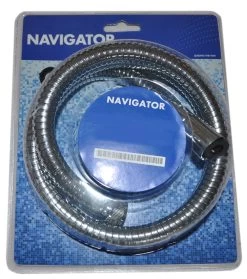 1.75M Chrome Plated Shower Hose- Large Bore