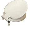 Celmac Sonata White Toilet Seat Stainless Steel Hinges