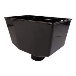 Round Downpipe Hopper – Black