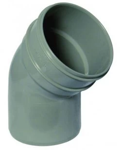 Solvent Weld Soil Bottom Offset Bend Grey