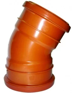FLOPLAST Underground Drain 110mm Double Socket 30′ Bend
