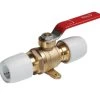 Hep2O 15mm Hot & Cold Brass Lever Ball Valve