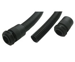 20mm Black Economy Polypropylene Flexible Conduit- 10 M With Adapters