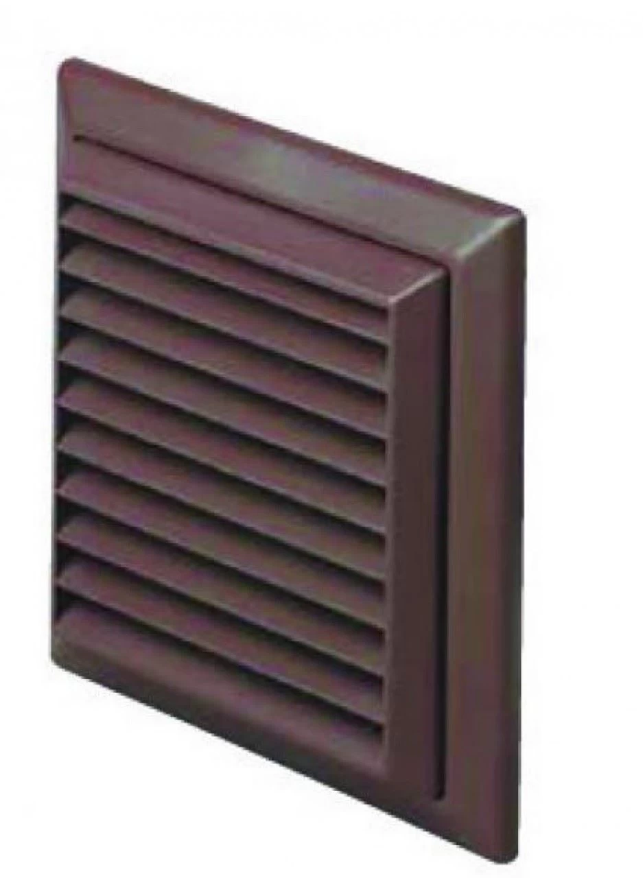 Brown Grill & Flyscreen For 100mm Round Duct 1 Brown Grill & Flyscreen For 100mm Round Duct