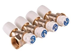 Hep2O 15mm X 3/4 Inch Brass 4 Port Manifold