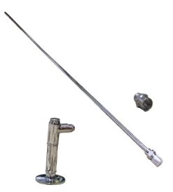 8mm X 4″ Chrome Gas Fire Installation Kit