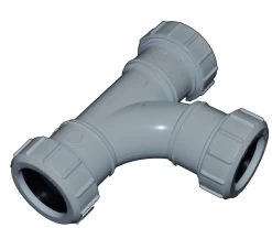 Compression 50mm Waste Pipe Tee