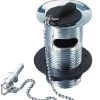 Macdee WBK02CP Slotted Basin Waste Chain & Plug