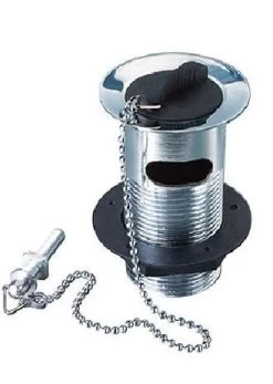 Macdee WBK02CP Slotted Basin Waste Chain & Plug