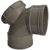 Double Socket Solvent Soil Pipe 90 Access Bend – Grey