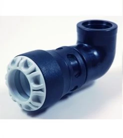 Plass-ONE 32mm X 1″ MDPE Push Fit Threaded Female Elbow