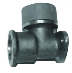 Polyplumb 22mm X 3/4″ Brass Wallplate Elbow – PB132212