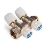 Hep2O 15mm X 3/4 Inch Brass 2 Port Manifold