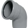 110mm Ring Seal Soil 112.5 Degree Socket To Spigot Bend- Grey