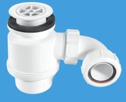 Standard Shower Trap With 70mm White Plastic Flange – STW2R