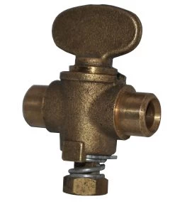 22mm End Feed Rigid Fan Gas Cock