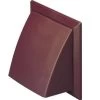 S125 Round Cowled Outlet/damper Brown
