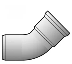 FLOPLAST Underground Drain 110mm Single Socket 45′ Bend
