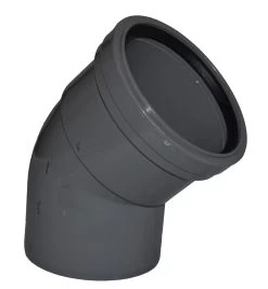 FLOPLAST 110mm Ring Seal Soil Offset Top Bend – Grey