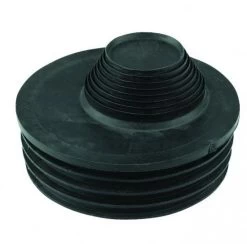 FLOPLAST 110mm Soil Univ Waste Adaptor Black