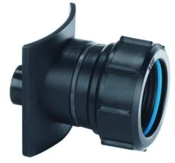McAlpine BOSS82-CAST-BL 3 Inch Cast X 1.25 Inch Black Soil Pipe Boss Connector