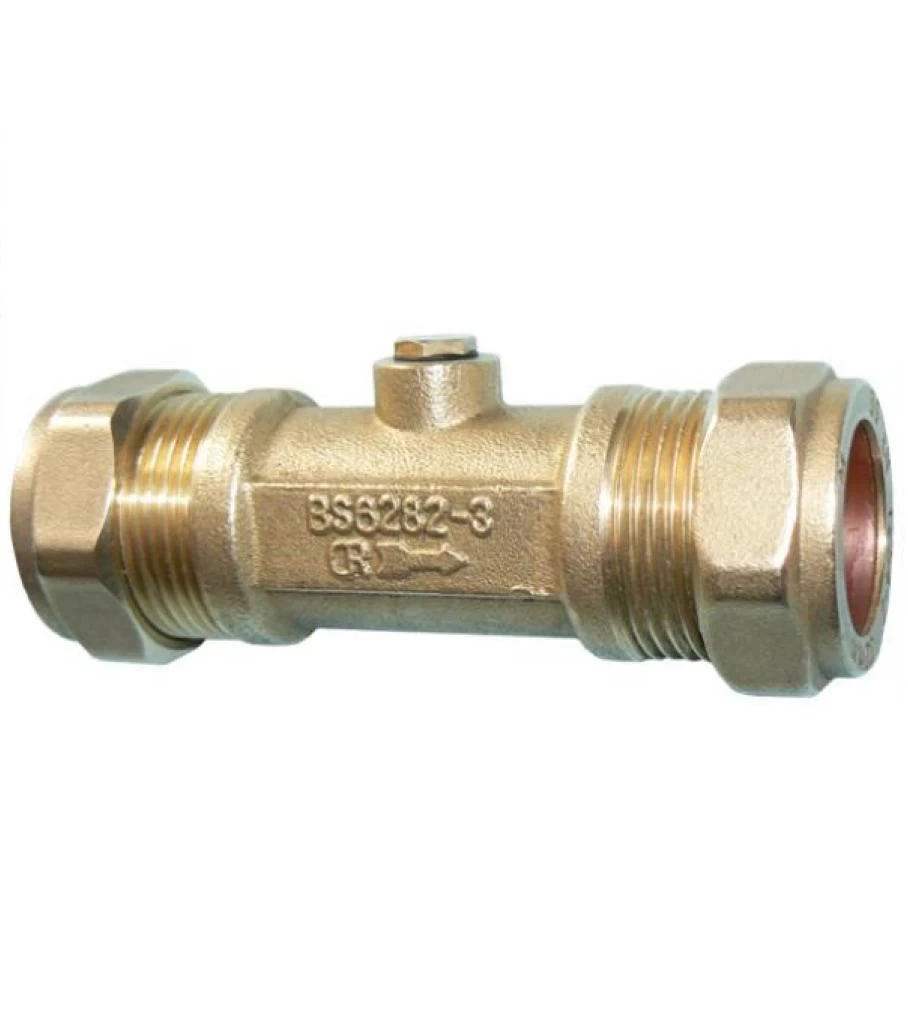 54mm Double Check Valve – Bronze Compression 1 54mm Double Check Valve – Bronze Compression