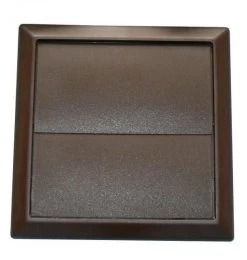 S125 Round Outlet/gravity Flap Brown