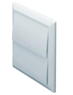 S150 Round Outlet/gravity Flap White