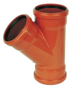 FLOPLAST Underground Drain 110mm 45′ Triple Socket Junction