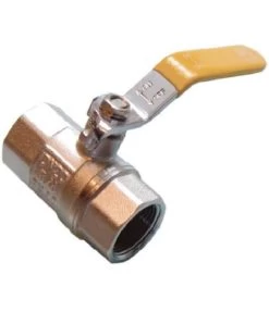 1″ Lever Ball Valve – Yellow Handle