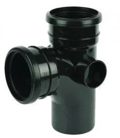 FLOPLAST 110mm Soil Ring Seal 92.5 Degree Branch – Black