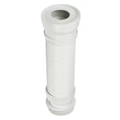 FloPlast White Extendable Flexible Soil Pan Connector – 160-300mm -Professional Plumbing Tool Store FloPlast White Extendable Flexible Soil Pan Connector Up