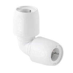 Hep2O Plastic Push-Fit 90° Equal Elbow Fitting – 28mm