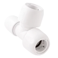Hep2O Plastic Push-Fit Reduced Tee Fitting – 28mm X 22mm X 28mm