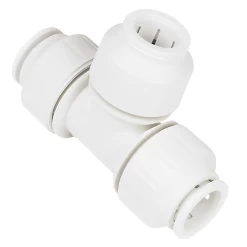 JG Speedfit White Plastic Push-Fit Equal Tee Fitting – 28mm