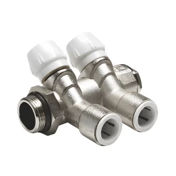 JG Speedfit 2 Port Brass Water Manifold – 15mm X 3/4″