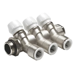 JG Speedfit 3 Port Brass Water Manifold – 15mm X 3/4″