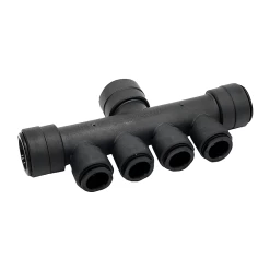 JG Speedfit 4 Port Plastic Rail Manifold – 22mm X 15mm